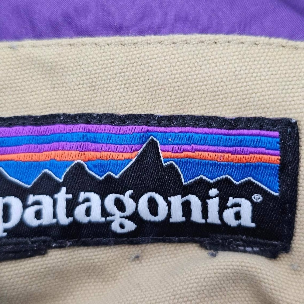 Patagonia Bivy Down Vest Mens XXL Tan Navy Blue t Puffer 27585FA13 - Picture 7 of 10